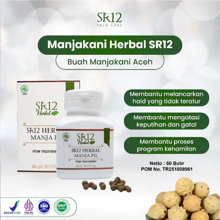 Manjakani SR12 (Kapsul / Pil / Miss Manja Wash & Spray) Atasi Keputihan Promil Perapat Dan Pelancar Haid