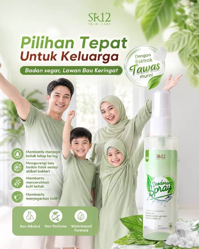 Deodorant Ampuh Mengatasi Bau Badan Dan Mengatasi Keringat Berlebih Pada Ketiak/ Non Alkohol Dan Non Parfume