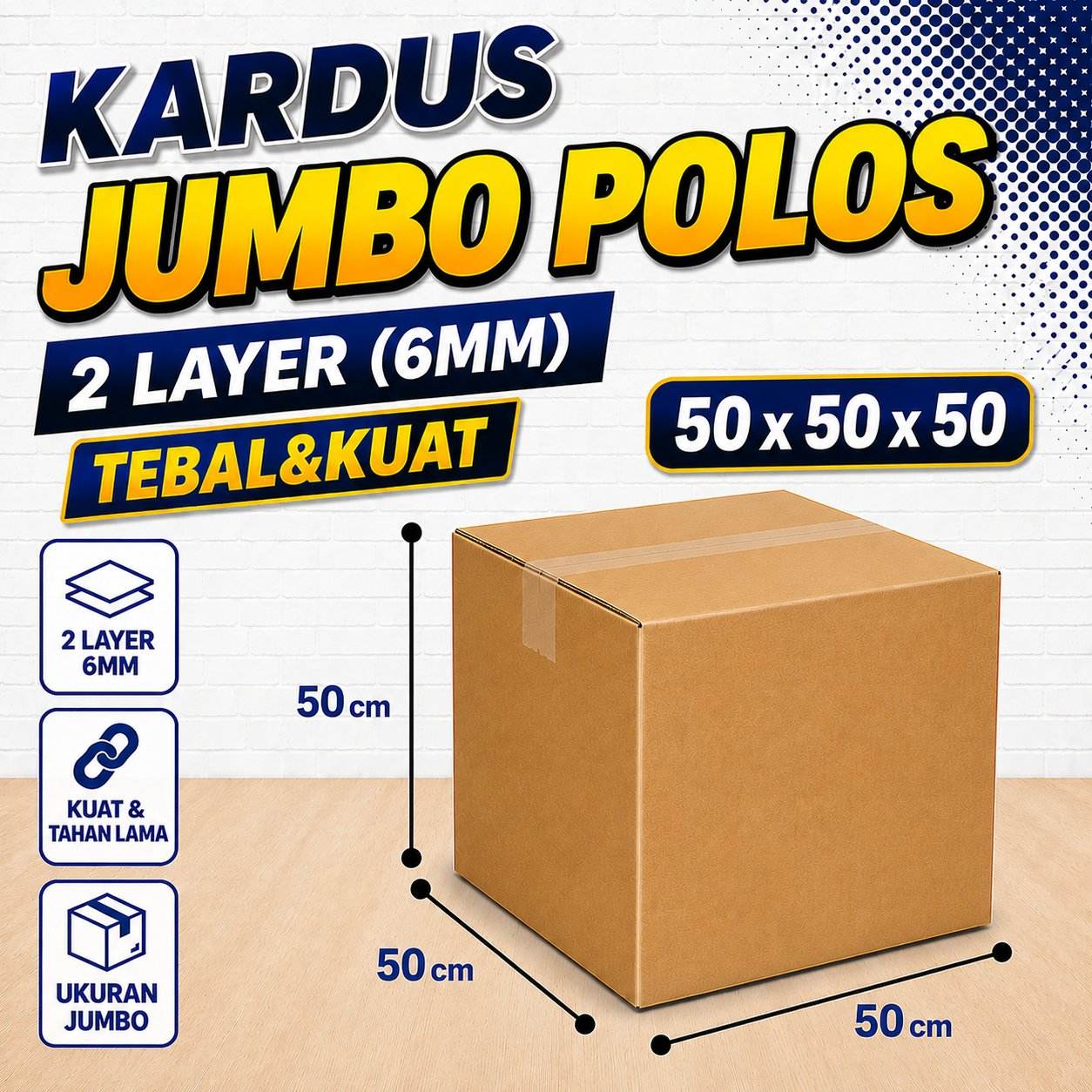 Kardus Besar Packing Pindahan 50x50x50 Double Layer
