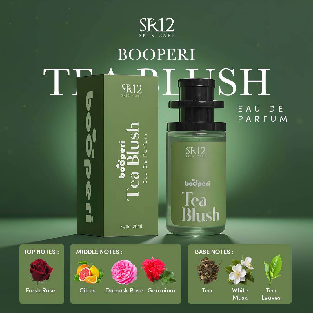 Booperi Parfum SR12 Series 12 jam (Fantasy / Misteriosa / Vanilla Romance / Secret Amor / Velvet Oud / Cherry Pop / Tea Blush)