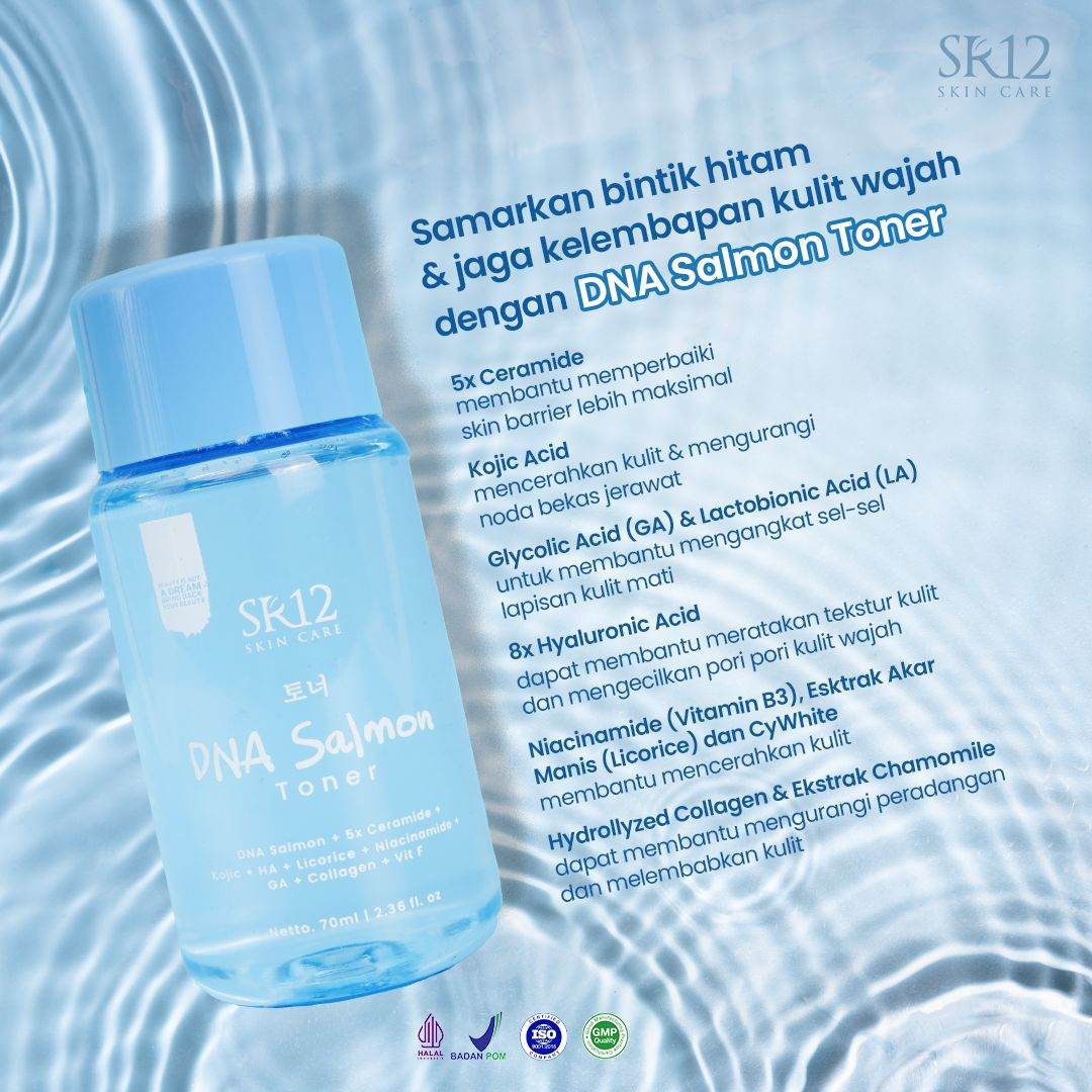 SR12 DNA Salmon Package Paket Perawatan Wajah Glowing Cerah dan Lembab
