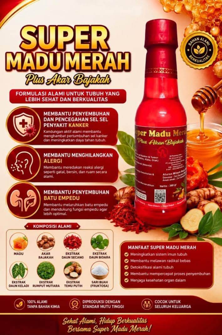 Super Madu Merah Plus Akar Bajakah