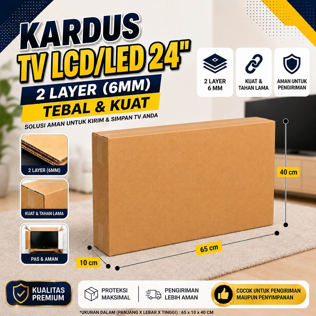 Kardus TV LCD LED 24 Inch