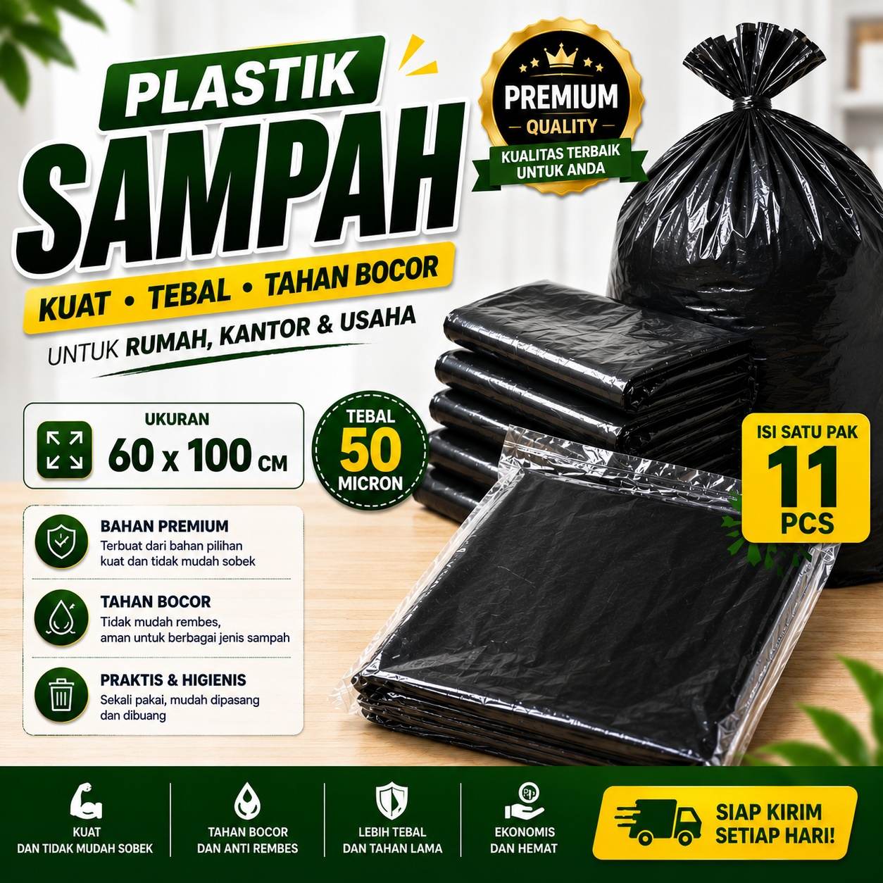 Plastik Sampah 60x100