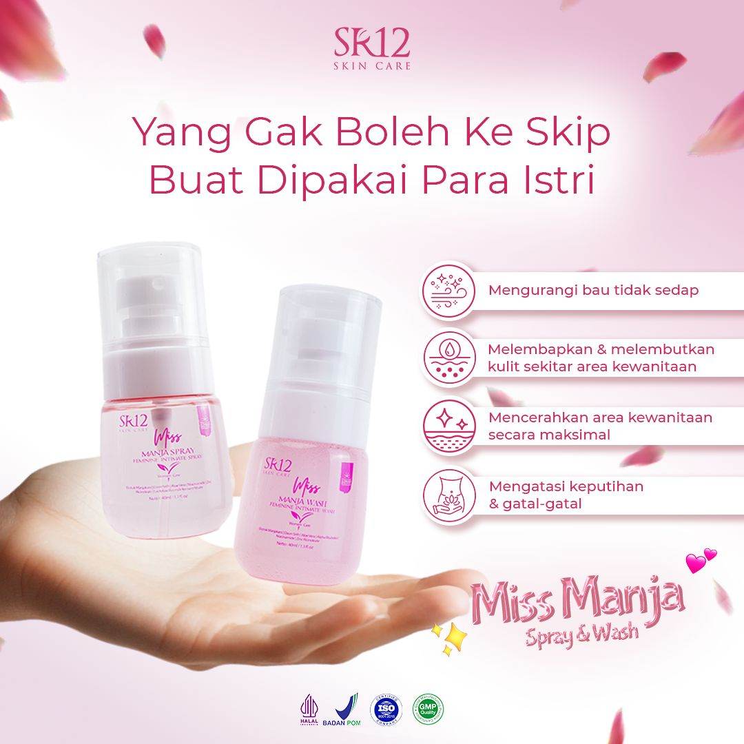 Manjakani SR12 (Kapsul / Pil / Miss Manja Wash & Spray) Atasi Keputihan Promil Perapat Dan Pelancar Haid