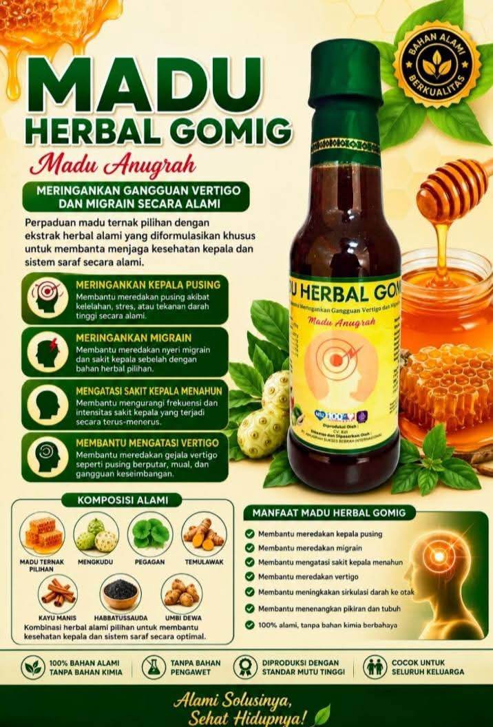 Madu Herbal Gomig Madu Anugerah