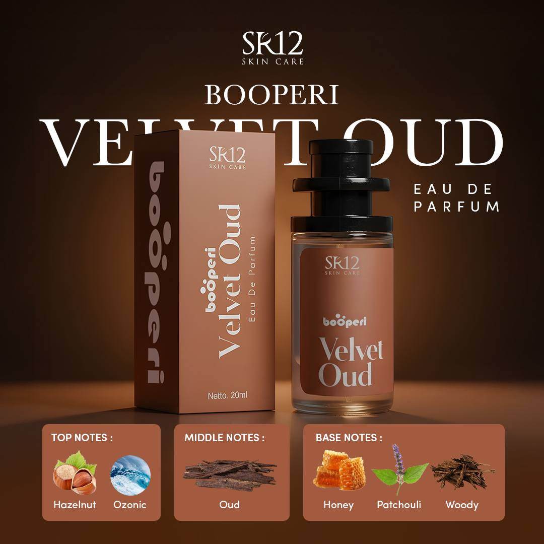 Booperi Parfum SR12 Series 12 jam (Fantasy / Misteriosa / Vanilla Romance / Secret Amor / Velvet Oud / Cherry Pop / Tea Blush)