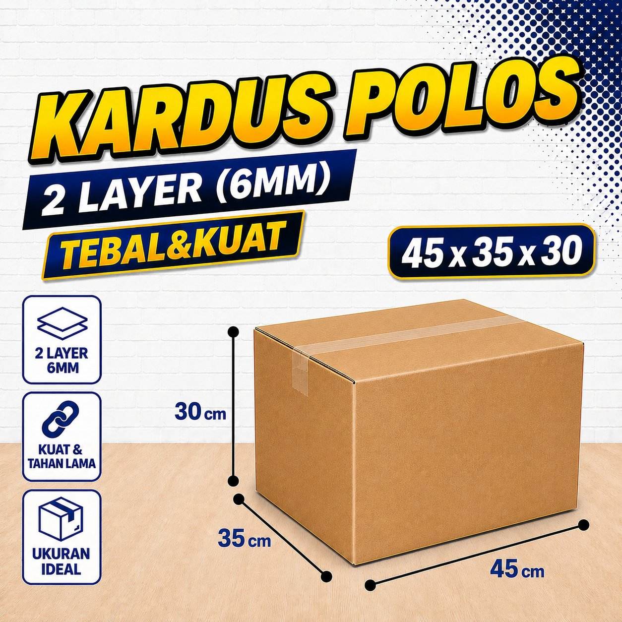 Kardus Besar Packing Pindahan 45x35x30 Double Layer