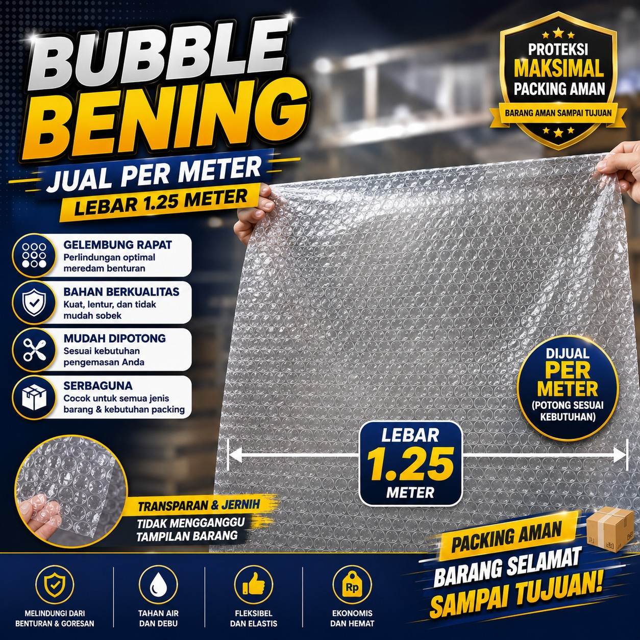 Bubble Wrap Per Meter Bening