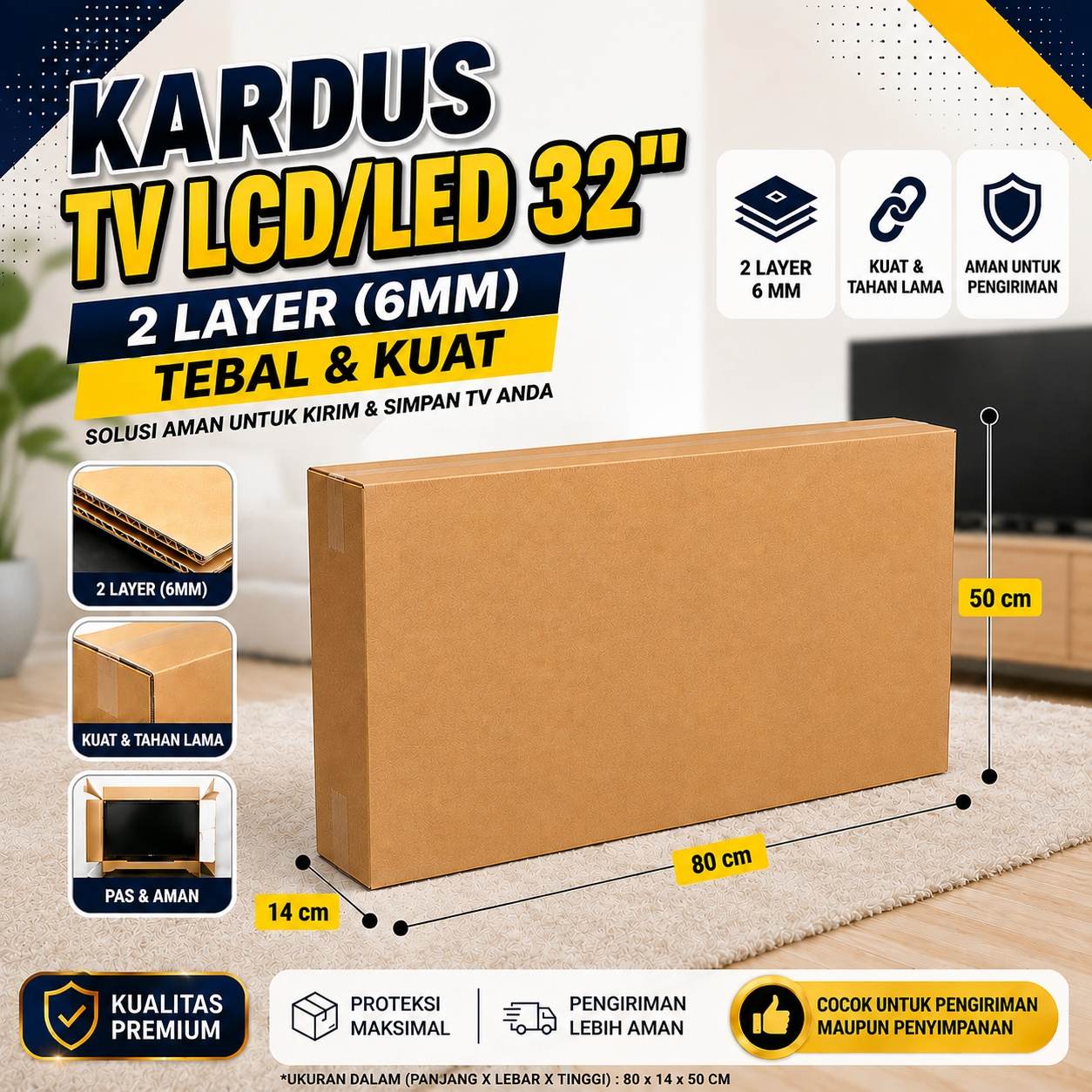 Kardus TV LCD LED 32 Inch