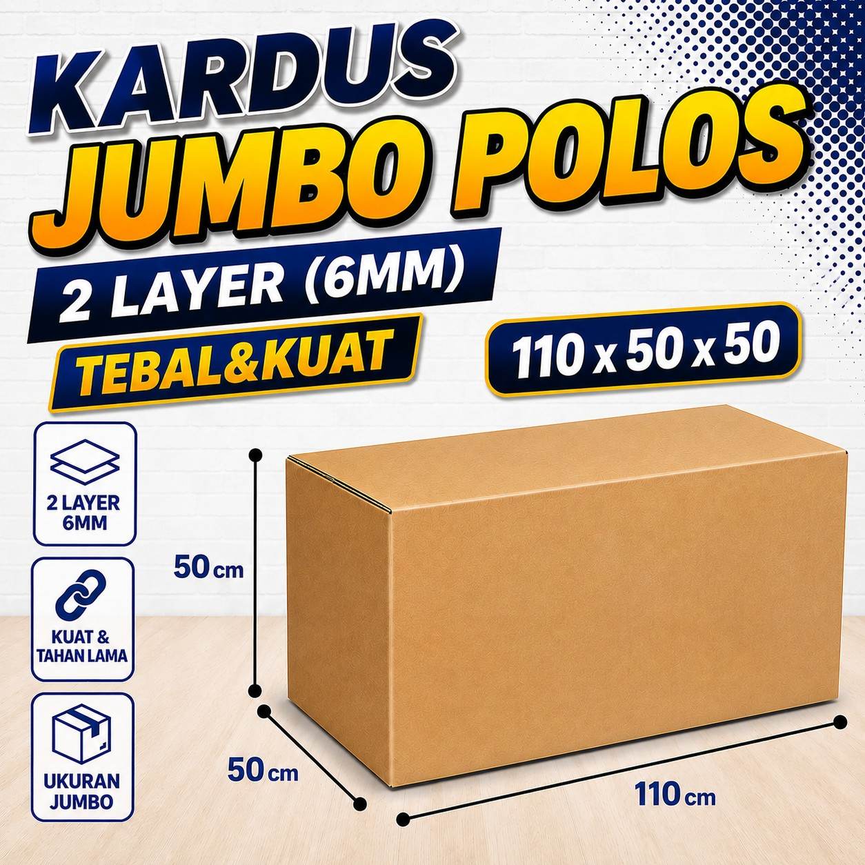 Kardus Besar Packing Pindahan 110x50x50 Double Layer